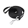 Siumouhoi Strong Durable Nylon Dog Training Leash 1 Inch Wide Traction Rope 6 ft Long for Small and Medium Dog Black 6 Feet