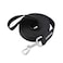 Siumouhoi Strong Durable Nylon Dog Training Leash 1 Inch Wide Traction Rope 6 ft Long for Small and Medium Dog Black 6 Feet