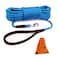 lynxking Check Cord Dog Leash Long Lead Training Tracking Line Comfortable Handle Heavy Duty Puppy Rope 10ft 15ft 30ft 50ft for Small Medium Large Dog Blue