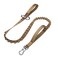 EXCELLENT ELITE SPANKER Tactical Bungee Dog Leash Military Adjustable Dog Leash Quick Release Elastic Leads Rope with 2 Control HandleCoyote Brown