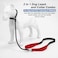 Monstoyo Slip Lead Dog Leash With Double Handle Reflective Training 360 Swivel AntiTangle Heavy Duty Nylon Slip and Collar for Medium Large Small Dogs No Pull Walking 5FT Black Red