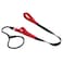 Monstoyo Slip Lead Dog Leash With Double Handle Reflective Training 360 Swivel AntiTangle Heavy Duty Nylon Slip and Collar for Medium Large Small Dogs No Pull Walking 5FT Black Red