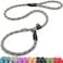Fida Slip Leads for Dogs 4 FT x 12 Dog Leash Heavy Duty Comfortable Strong Rope Lead for Large Medium Dogs No Pull Pet Training Leash with Highly Reflective Grey