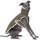 Yigi Turtleneck Jacket with Harness Opening Fleece Lining Warm Adjustable Lightweight Breathable Sweater Jacket for Italian Greyhound Small