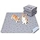 PICK FOR LIFE Washable Puppy Pads 2Pack 41x41 Reusable Pee Pads for Dogs Absorbent Whelping Pads with Bone Print Waterproof Dog Rug NonSlip Protector for HousbreakingPotty TrainingBed Couch Carpet