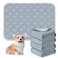 FunFurry Washable Pee Pads for Dogs 4 Pack Reusable Pee PadsWaterproof Puppy PadsPet Training PadsSuper Absorbent with Dog Paw Shape NonSlip Backing Light Grey 18 X 24 4 Pack