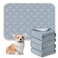 FunFurry Washable Pee Pads for Dogs 4 Pack Reusable Pee PadsWaterproof Puppy PadsPet Training PadsSuper Absorbent with Dog Paw Shape NonSlip Backing Light Grey 18 X 24 4 Pack