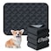 FunFurry Washable Pee Pads for Dogs 4 Pack Reusable Pee PadsWaterproof Puppy PadsPet Training PadsSuper Absorbent with Dog Paw Shape NonSlip Backing Dark Grey 18 X 24 4 Pack