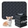 FunFurry Washable Pee Pads for Dogs 4 Pack Reusable Pee PadsWaterproof Puppy PadsPet Training PadsSuper Absorbent with Dog Paw Shape NonSlip Backing Dark Grey 18 X 24 4 Pack