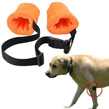 YUYUSO Dog Elbow Protector Fleece Elbow Sleeves with Cotton Pad for Dogs Prevent Injury Small