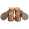 WINSOON Dog Australia Boots Pet Antiskid Shoes Winter Warm Skidproof Sneakers Paw Protectors 4Pcs Set Size 2 Light Brown