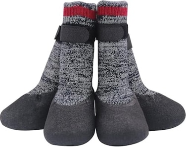 Mihachi Dog Socks Rubber Sole Paw Protectors with Straps Traction Control AntiSlip Waterproof Boots Winter Paw Protectors