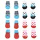 Betinyar 4 Pairs AntiSlip Dog SocksCat Socks with Rubber Reinforcement Pet Paw Protector for Hardwood Floors Indoor Wear
