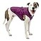 Kurgo Loft Dog Jacket Reversible Cozy Coat for Outdoor Adventures Water Resistant Athletic Fit Machine Washable Fabric Reflective Dog Gear Large Deep Violet