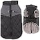 JoyDaog Warm Fleece Dog Coats for Small DogsDRings Waterproof Puppy Jacket for Cold WinterBlack M