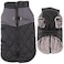 JoyDaog Warm Fleece Dog Coats for Small DogsDRings Waterproof Puppy Jacket for Cold WinterBlack M