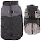 JoyDaog Warm Fleece Dog Coats for Small DogsDRings Waterproof Puppy Jacket for Cold WinterBlack XS