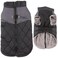 JoyDaog Warm Fleece Dog Coats for Medium DogsDRings Waterproof Puppy Jacket for Cold WinterBlack L