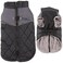 JoyDaog Warm Fleece Dog Coats for Medium DogsDRings Waterproof Puppy Jacket for Cold WinterBlack L