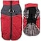 JoyDaog Warm Fleece Dog Coats for Small DogsDRings Waterproof Puppy Jacket for Cold WinterRed S