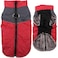 JoyDaog Warm Fleece Dog Coats for Small DogsDRings Waterproof Puppy Jacket for Cold WinterRed S