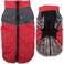 JoyDaog Warm Fleece Dog Coats for Small DogsDRings Waterproof Puppy Jacket for Cold WinterRed M