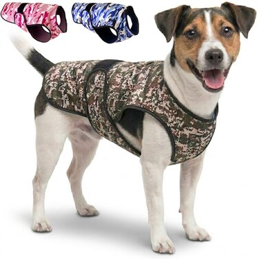 LUCOLOVE Dog Cooling Vest 2Layer Cooling with Soft Microfiber Fabric Lightweight Adjustable and Comfortable UV Protection for Small to Large Dogs Relief in Hot Weather Green Small