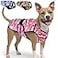 LUCOLOVE Dog Cooling Vest 2Layer Cooling with Soft Microfiber Fabric Lightweight Adjustable and Comfortable UV Protection for Small to Large Dogs Relief in Hot Weather Pink Large