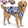 LUCOLOVE Dog Cooling Vest 2Layer Lightweight Performance UPF50 Full Coverage Adjustable Fit for Small to Large Dogs Blue XLarge