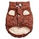JoyDaog 2 Layers Fleece Lined Warm Dog Jacket for Puppy Winter Cold WeatherSoft Windproof Small Dog CoatBrown S