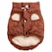 JoyDaog 2 Layers Fleece Lined Warm Dog Jacket for Puppy Winter Cold WeatherSoft Windproof Small Dog CoatBrown S