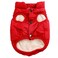 JoyDaog 2 Layers Fleece Lined Warm Dog Jacket for Winter Cold WeatherSoft Windproof Medium Dog CoatRed L