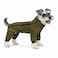 Lovelonglong Warm Dog Coat Double Layers Dog Vest 4 Legs Covered Windproof Waterproof Reflective Olive S