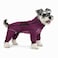 Lovelonglong Warm Dog Coat Double Layers Dog Vest 4 Legs Covered Windproof Waterproof Reflective Purple S M L