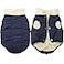 JoyDaog Fleece Lined Warm Dog Jacket for Winter Cold WeatherSoft Windproof Medium Dog CoatBlue L