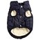 JoyDaog 2 Layers Fleece Lined Warm Dog Jacket for Winter Cold WeatherSoft Windproof Large Dog CoatBlue XXL