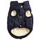 JoyDaog 2 Layers Fleece Lined Warm Dog Jacket for Winter Cold WeatherSoft Windproof Large Dog CoatBlue XXL