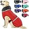 QBLEEV Warm Dog Coat Reflective Jacket Waterproof Winter Coat Turtleneck for Cold Weather Thick Fleece Snowsuit Christmas Vest for Small Medium Large Dogs