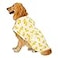 HDE Dog Bathrobe Super Absorbent Quick Drying Puppy Towel Wrap Coat Adjustable After Bath Robes with Hood for Dog Sizes SXXL White Rubber Ducks XXL