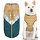 Gooby Mountaineer Dog Jacket Sand Medium Warm Zip Up Coat with Lift Handle and Dual O Ring Leash Water Resistant for Small to Medium Dogs