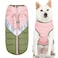 Gooby Mountaineer Dog Jacket Peach Small Warm Zip Up Coat with Lift Handle and Dual O Ring Leash Water Resistant for Small to Medium Dogs