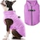 Gooby Puffer Vest Dog Jacket Purple Large Ultra Thin Wind Breaker with Dual D Ring Leash Water Resistant Small Dog Sweater Coat