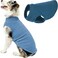 Gooby Stretch Fleece Vest Pullover Fleece Vest Jacket Sweater for Dogs Steel Blue 3XLarge