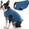 Gooby Stretch Fleece Vest Pullover Fleece Vest Jacket Sweater for Dogs Steel Blue 2XLarge