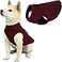 Gooby Stretch Fleece Vest Pullover Fleece Vest Jacket Sweater for Dogs Burgundy Medium