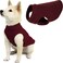 Gooby Stretch Fleece Vest Pullover Fleece Vest Jacket Sweater for Dogs Burgundy Medium
