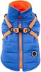Puppia Mountaineer Winter Dog Coat with integrated harness No Pull Cold Weather Waterproof Warm Fleece Back Zipper for Small Medium Dog ROYAL BLUE Medium