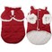 JoyDaog Shawl Design Fleece Lined Warm Dog Jacket for Puppy Winter Cold WeatherSoft Windproof Small Dog CoatRed S