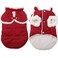 JoyDaog Shawl Design Fleece Lined Warm Dog Jacket for Puppy Winter Cold WeatherSoft Windproof Small Dog CoatRed S