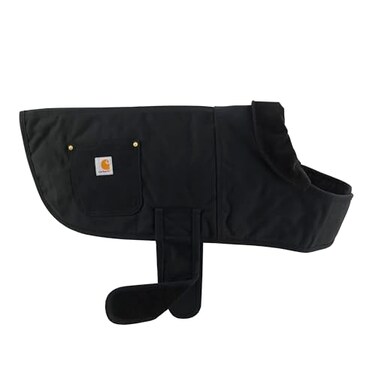 Carhartt Firm Duck Insulated Dog Chore Coat Durable Weather Resistant Jacket for Cold and Windy Conditions Black Large